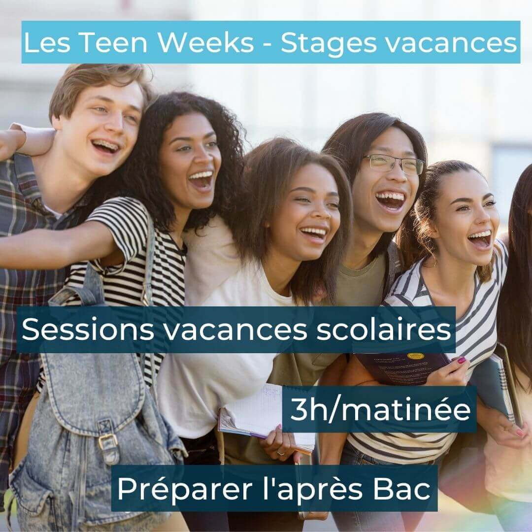 Stage d'anglais pour adolescents à Montpellier - Stages ponctuels